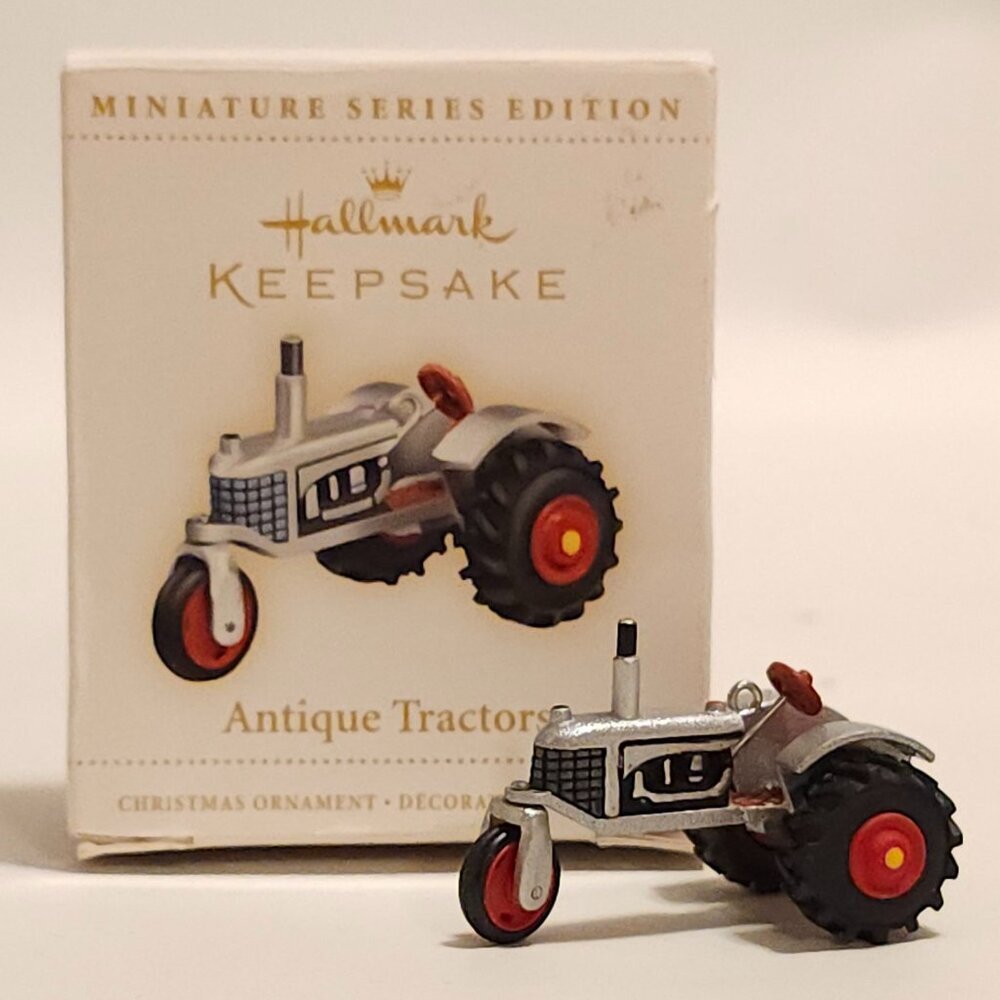 HALLMARK Keepsake Antique Tractors Miniature Ornament Series